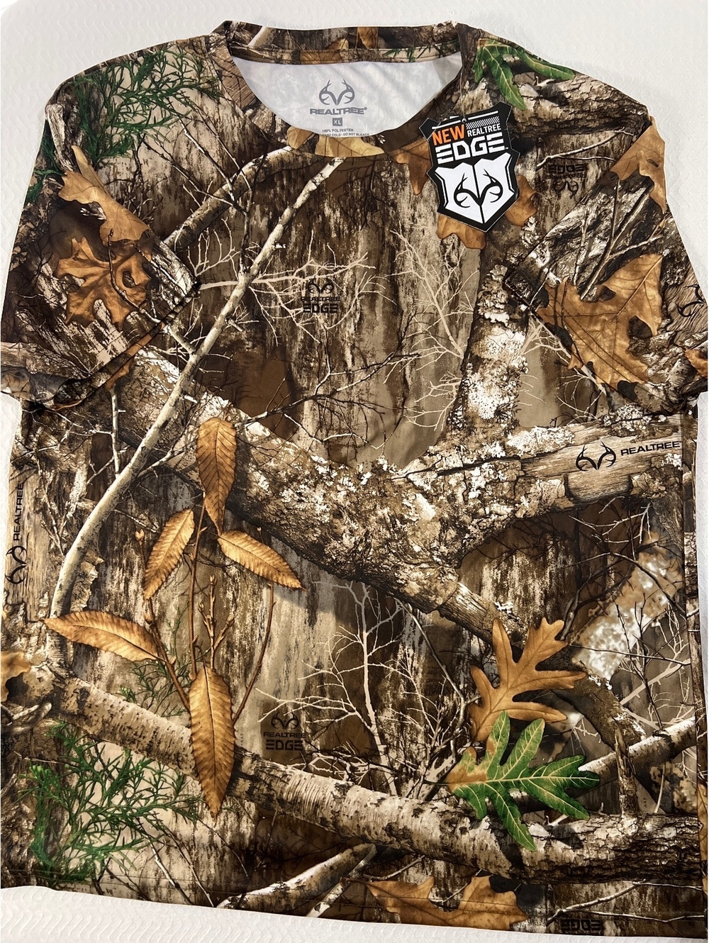 Realtree EDGE Men's Long Sleeve T-Shirt XL Camo Hunting Shirt